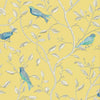 Finches-wallpaper-Sanderson-Yellow-Roll-DOPWFI101-Selected Wallpapers