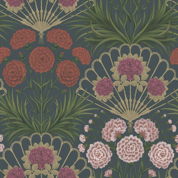 Flamenco Fan-behang-Cole & Son-Magenta & Red-Rol-117/14044-Selected Wallpapers