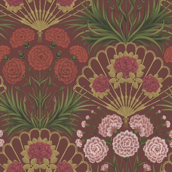 Flamenco Fan-behang-Cole & Son-Rose & Rouge-Rol-117/14046-Selected Wallpapers