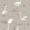 Flamingos-behang-Cole & Son-Taupe-Rol-66/6042-Selected Wallpapers