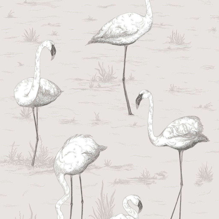 Flamingos-behang-Tapete-Cole & Son-Snow-Rol-95/8046-Selected Wallpapers