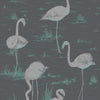 Flamingos-behang-Cole & Son-Charcoal-Rol-95/8048-Selected Wallpapers