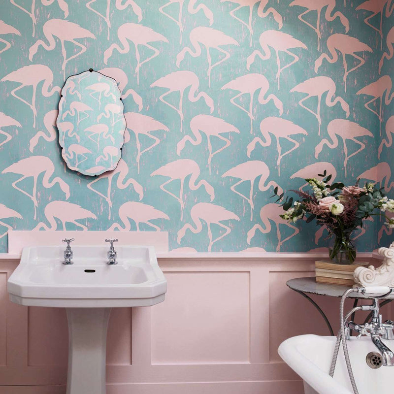 Flamingos wallpaper by Sanderson
