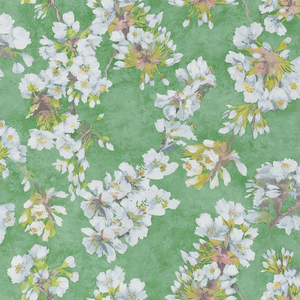 Fleur D Assam-Wallpaper-Designers Guild-Emerald-Roll-PDG1148/02-Selected Wallpapers