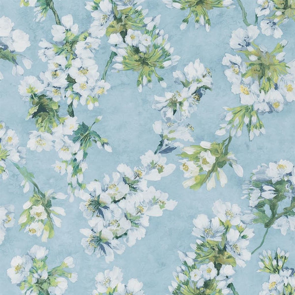 Fleur D Assam-Wallpaper-Designers Guild-Sky-Roll-PDG1148/06-Selected Wallpapers