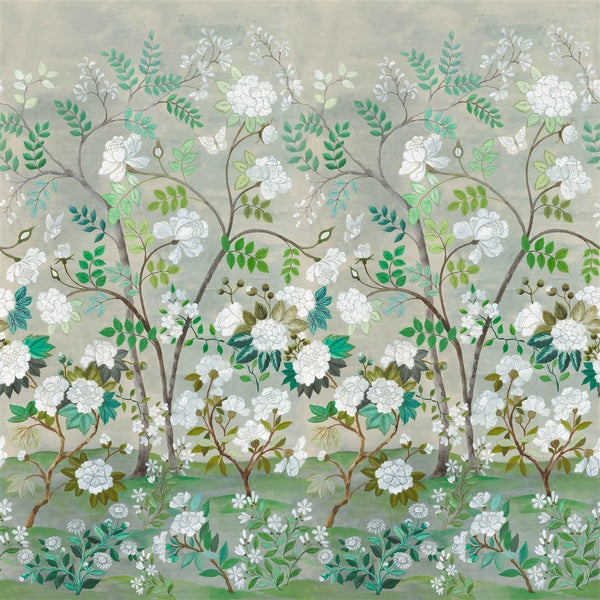 Fleur Orientale-Tapete-Designers Guild-Celadon-Rolle-PDG1152/01-Selected Wallpapers