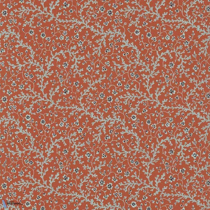 Fleurs de Corail-behang-Tapete-Pierre Frey-Terracotta-Rol-FP787003-Selected Wallpapers