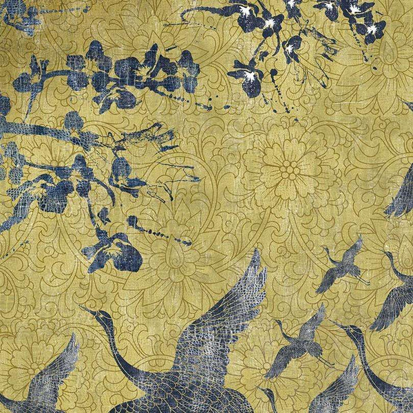 Flight Effect-behang-Muance-Geel-Vinyl-MU11066-Selected Wallpapers