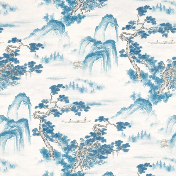 Floating Mountains-behang-Zoffany-Indigo-Meter (M1)-312984-Selected Wallpapers