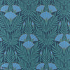 Floral Fanfare-Wallpaper-1838 wallcoverings-Cornflower Blue-Roll-2311-171-04-Selected Wallpapers
