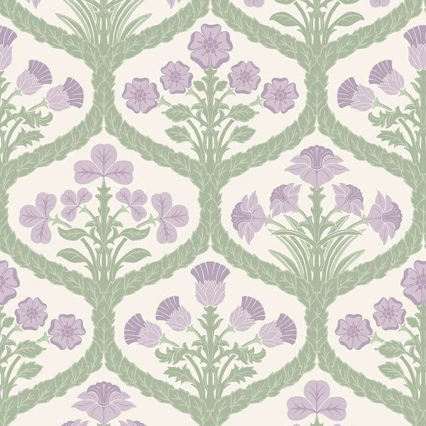 Floral Kingdom-behang-Cole & Son-Mulberry & Olive Green-Rol-116/3012-Selected Wallpapers
