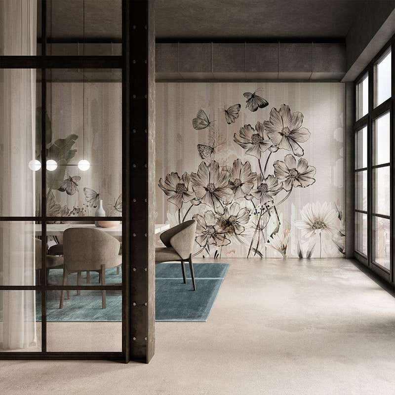 Flowerlines behang van Inkiostro Bianco