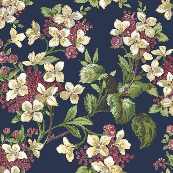 Flowery-behang-Tapete-Coordonne-Navy-Rol-8800042-Selected Wallpapers