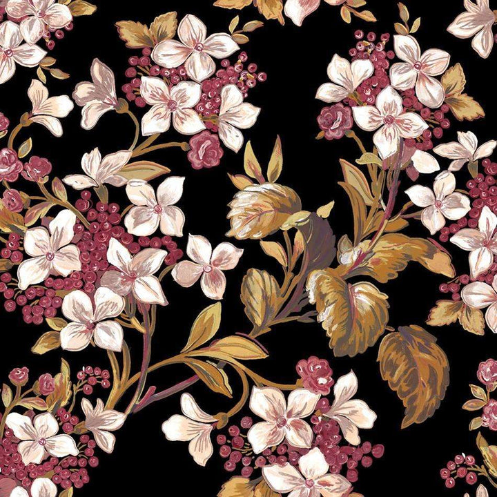 Flowery-behang-Tapete-Coordonne-Black-Rol-8800043-Selected Wallpapers