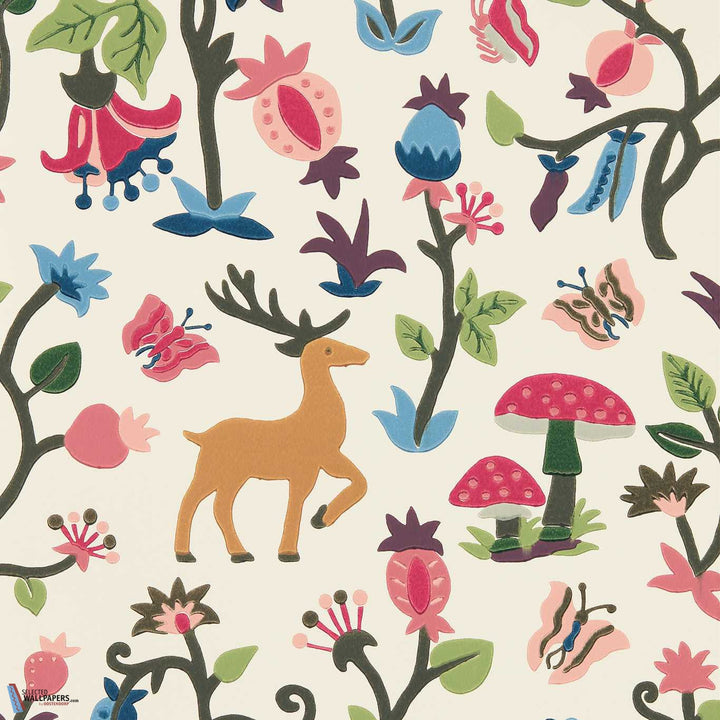 Forest of Dean-Behang-Tapete-Sanderson-Mulberry Multi-Rol-217218-Selected Wallpapers