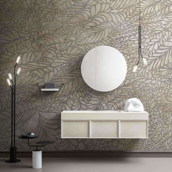 Fossil | Fiber Glass-behang-Tapete-Inkiostro Bianco-Selected Wallpapers