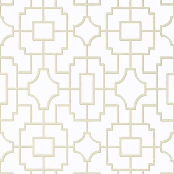 Fretwork-Behang-Thibaut-Beige-Rol-T20870-Selected Wallpapers