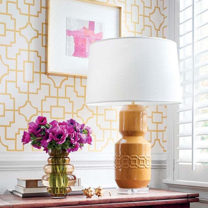 Fretwork behang van Thibaut