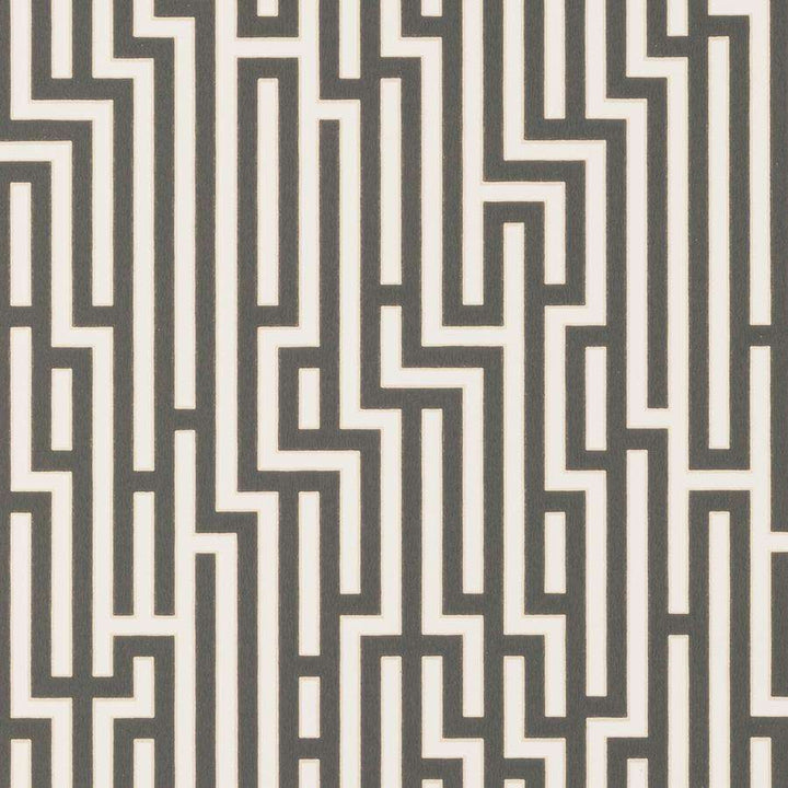 Fretwork-behang-Tapete-GP&J Baker-Charcoal-Rol-BW45007.6-Selected Wallpapers