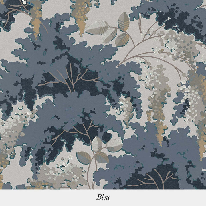 Frondaisons-behang-Tapete-Isidore Leroy-Bleu-Rol-06241701-Selected Wallpapers