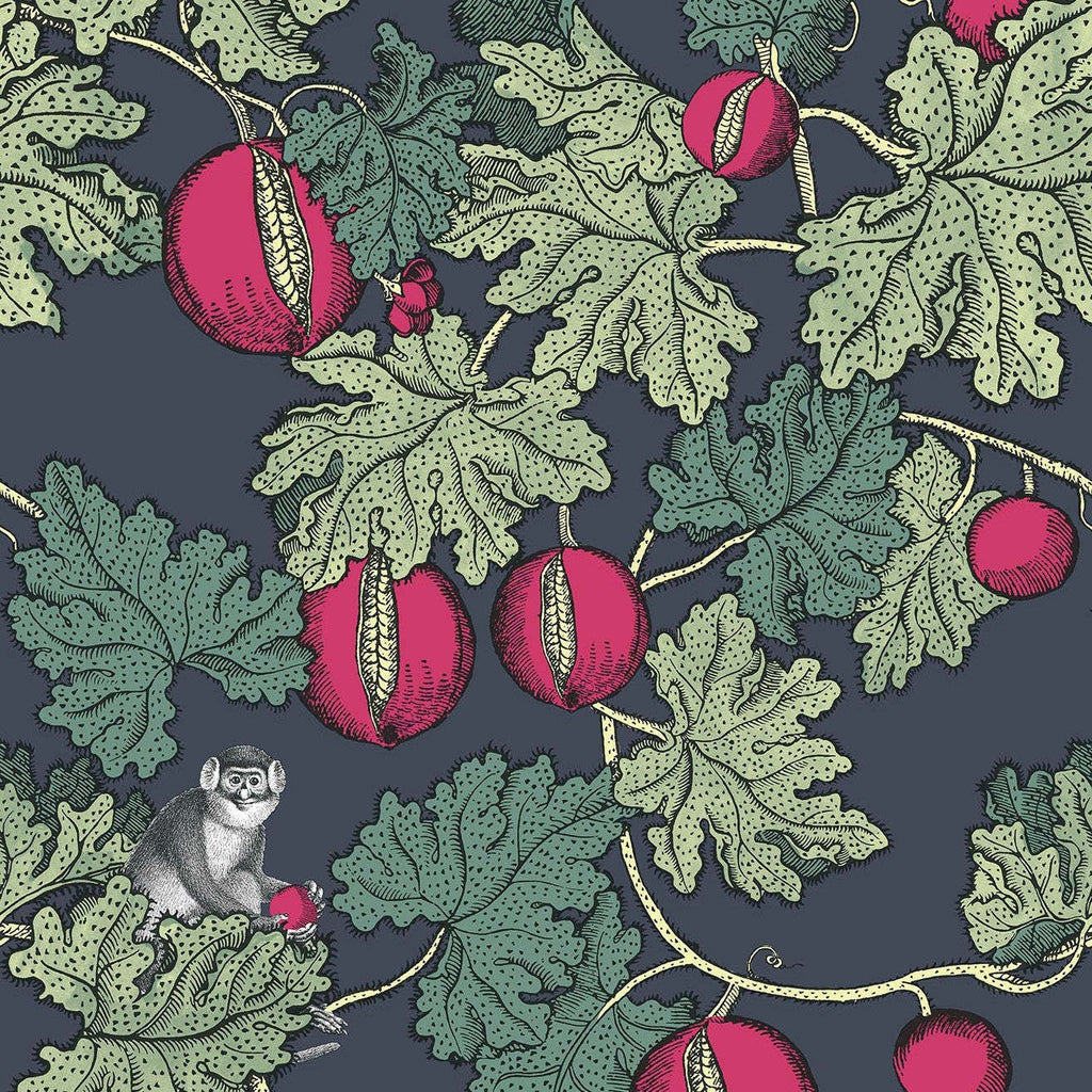 Frutto Proibito-behang-Tapete-Cole & Son-Sage & Magenta-Rol-114/1001-Selected Wallpapers