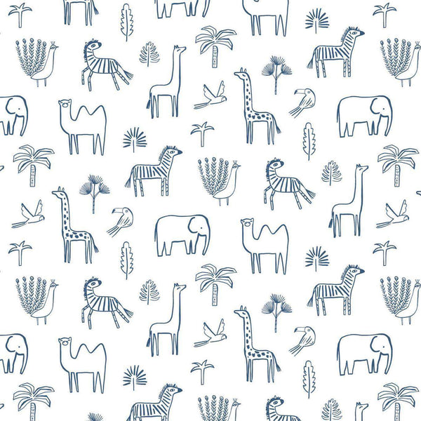 Funky Jungle-behang-Harlequin-Navy-Rol-112630-Selected Wallpapers