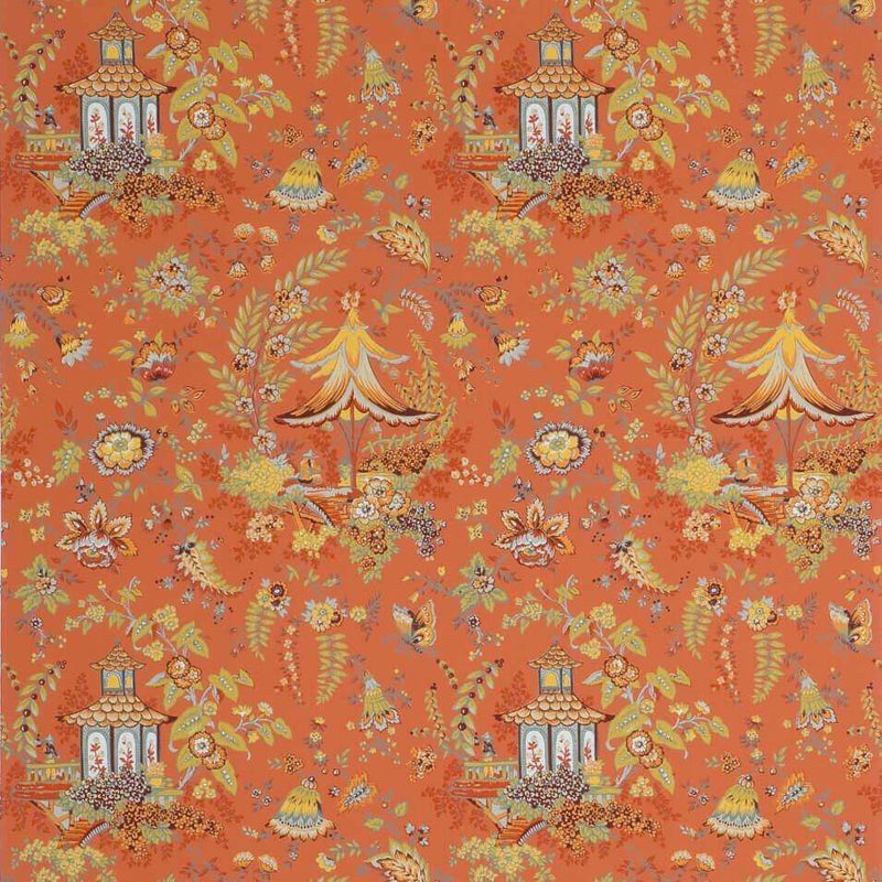 Gasaki carta da parati in Red Curry di Boussac