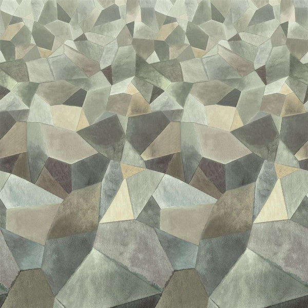 Geo Moderne-behang-Designers Guild-Pewter-Set-PDG1110/02-Selected Wallpapers
