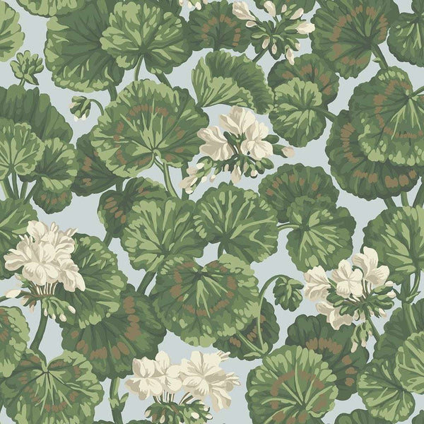 Geranium-behang-Cole & Son-White & Sage-Rol-117/11035-Selected Wallpapers
