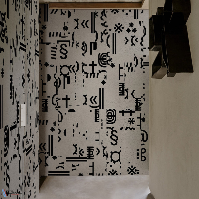 Geroglifici behang van Wall & Deco