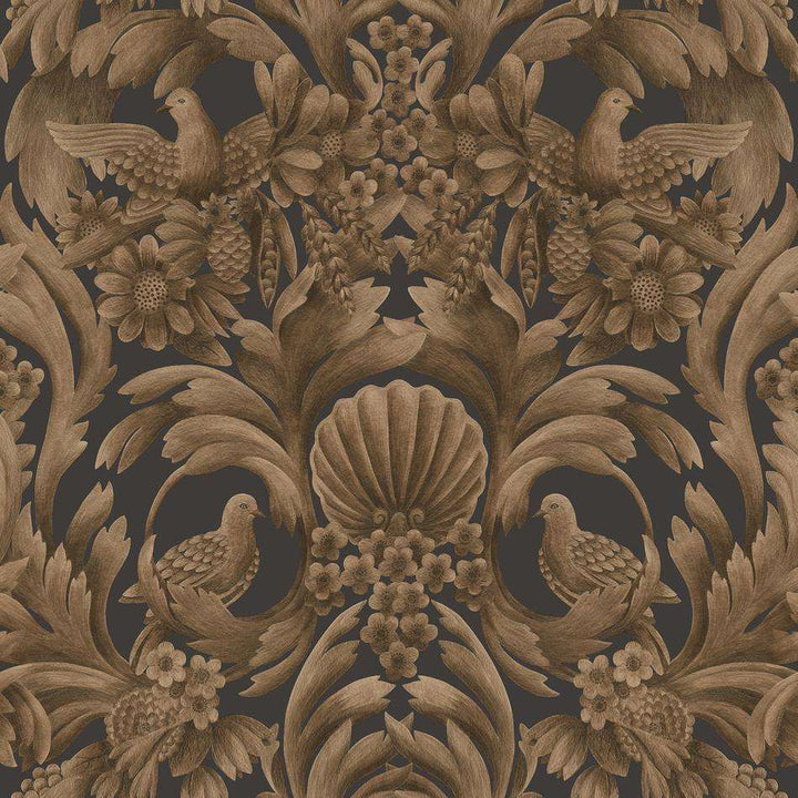 Gibbons Carving-behang-Tapete-Cole & Son-Metalic Bronze-Rol-118/9018-Selected Wallpapers
