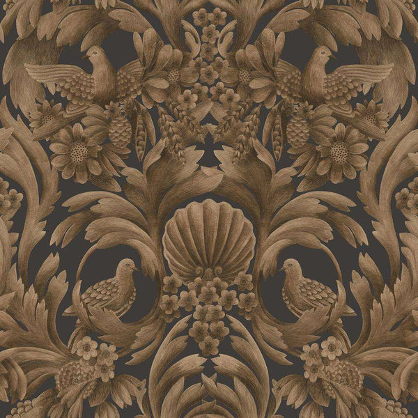 Gibbons Carving-behang-Cole & Son-Metalic Bronze-Rol-118/9018-Selected Wallpapers