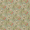 Golden Lily stof-Morris & Co-Green/Gold-Meter (M1)-226702-Selected Wallpapers