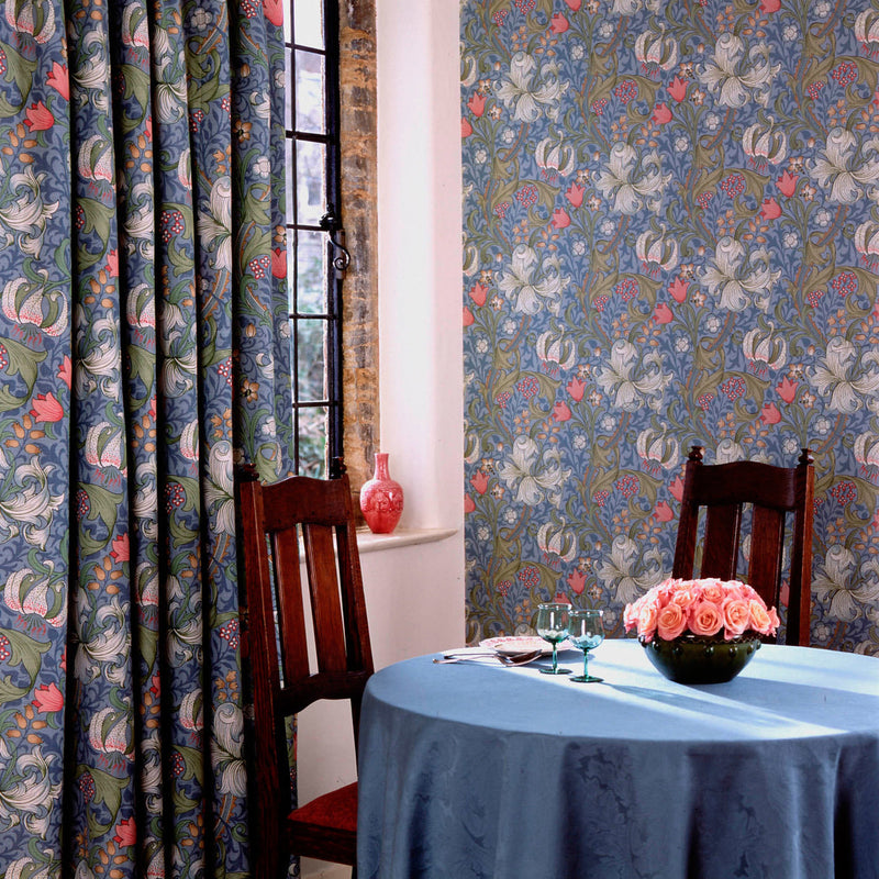 Golden Lily Stoff-Morris & Co-Selected Wallpapers