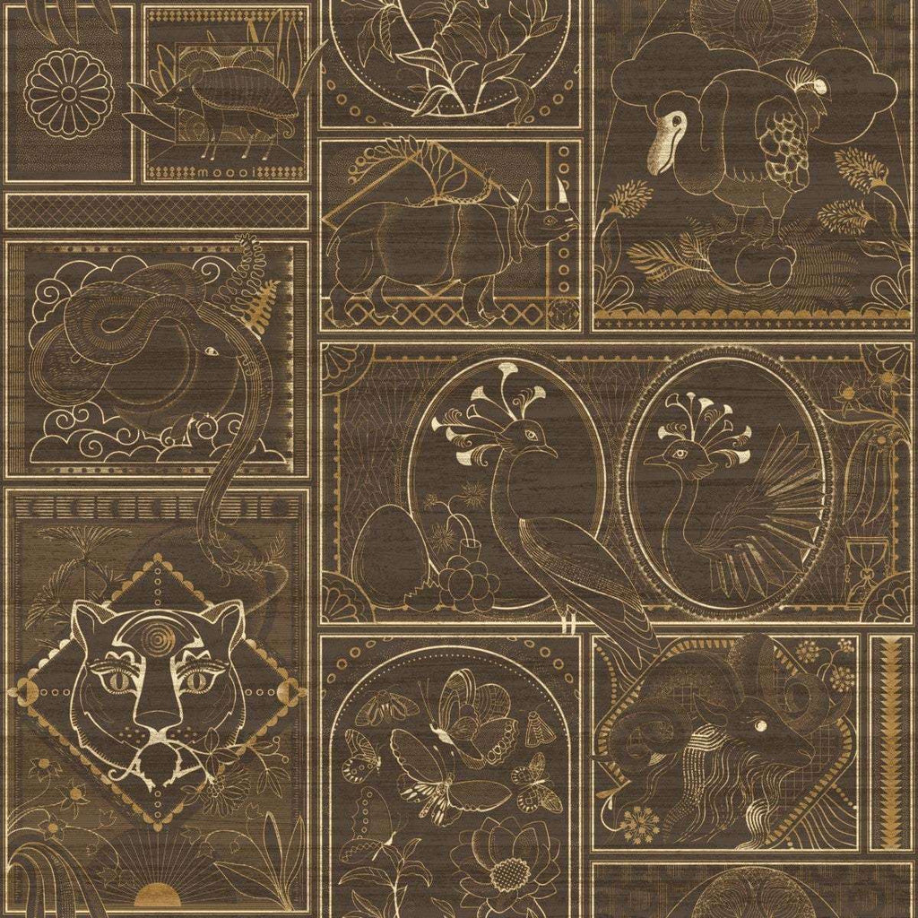 Golden Tiger-Behang-Tapete-Moooi-Makore-Meter (M1)-MO4042-Selected Wallpapers
