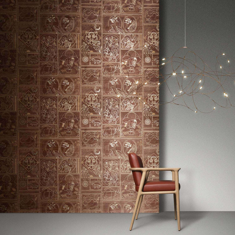 Golden Tiger papier peint de Moooi