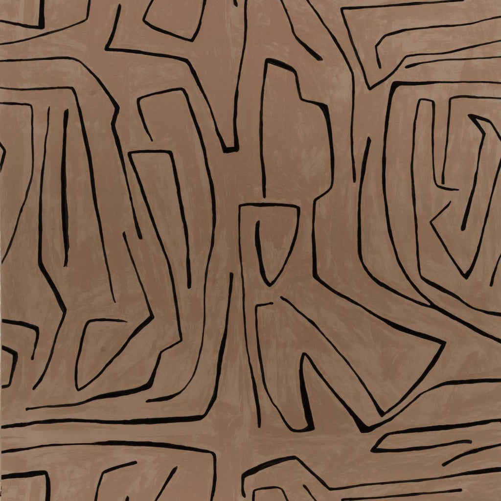 Graffito-behang-Tapete-Kelly Wearstler-Sand/Black-Set (A+B)-GWP-3501.68-Selected Wallpapers