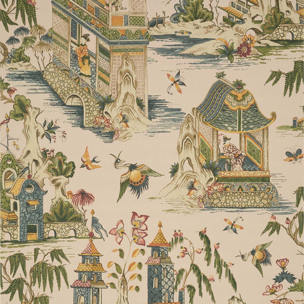 Grand Palace-Behang-Thibaut-Blush-Rol-T13616-Selected Wallpapers