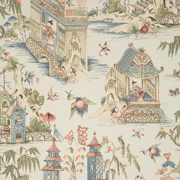 Grand Palace-Behang-Thibaut-Taupe-Rol-T13618-Selected Wallpapers