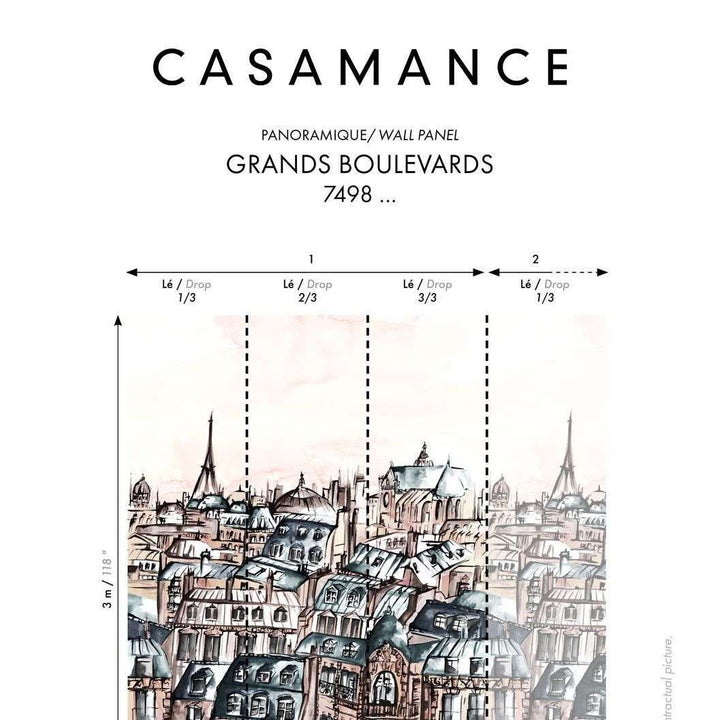 Grands Boulevards-behang-Tapete-Casamance-Selected Wallpapers