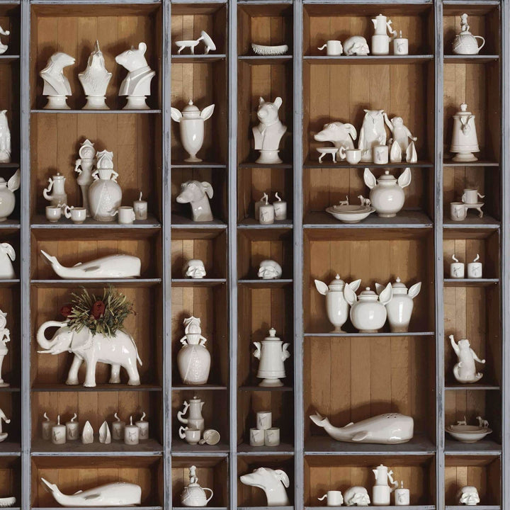 Guille Garcia-Hoz - Ceramic Fauna-Behang-Tapete-Coordonne-Fulgor-Non Woven-8000034N-Selected Wallpapers
