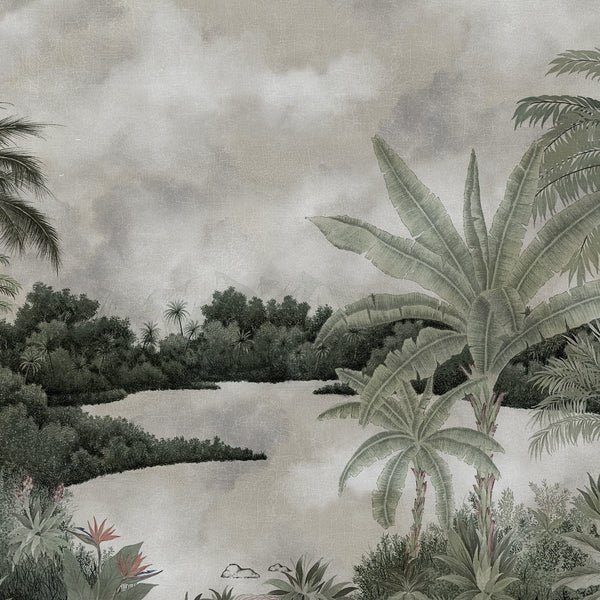 Hanalei-Tapete-Les Dominotiers-Patina-Non Woven 70 cm-DOM500-Selected Wallpapers