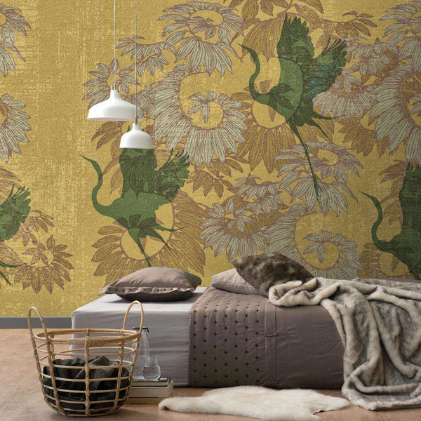 Helike-behang-Inkiostro Bianco-Selected Wallpapers
