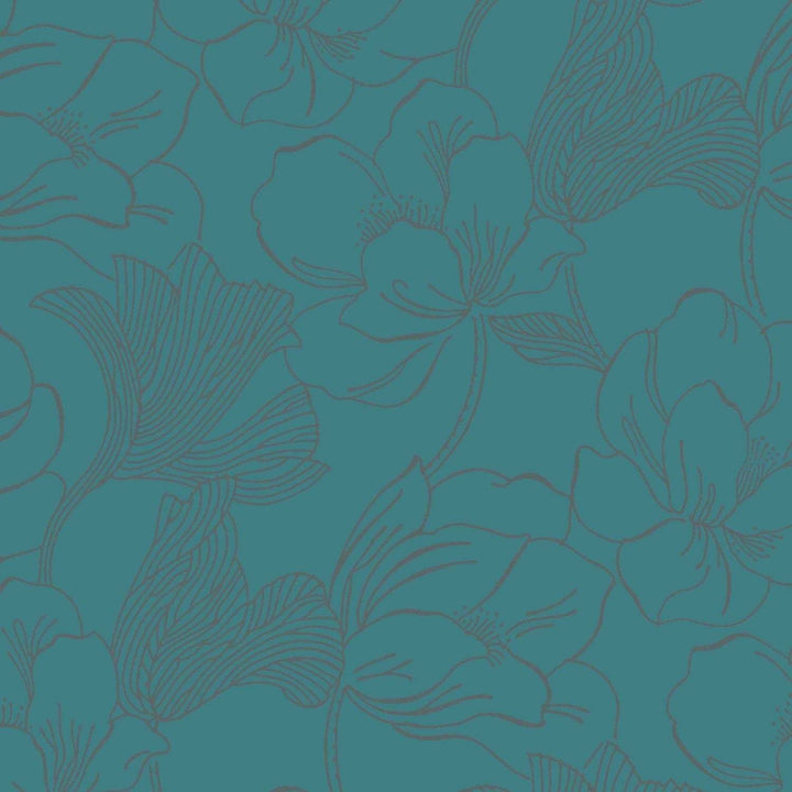 Helleborus-Behang-Tapete-Farrow & Ball-Inchyra Blue-Rol-BP5605-Selected Wallpapers