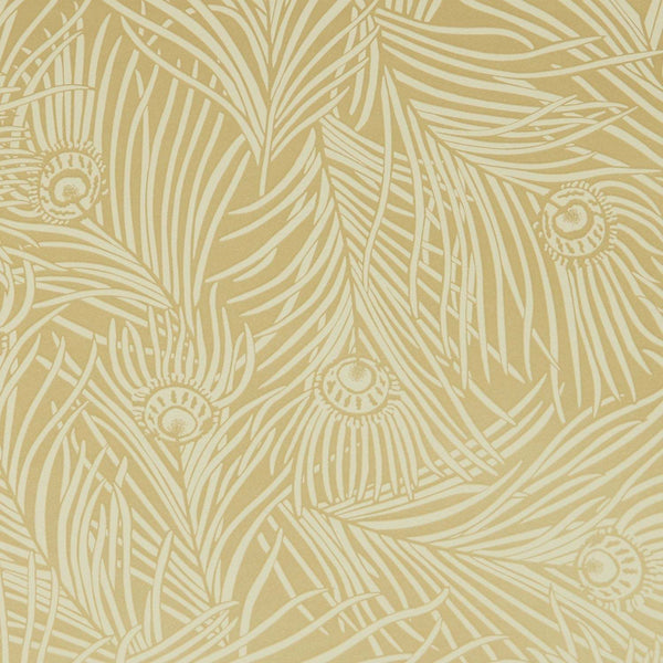 Hera Plume-Behang-Liberty-Pewster Gold-Rol-07251001M-Selected Wallpapers
