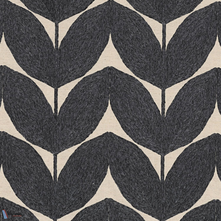 Herbes Folles stof-Fabric-Tapete-Casamance-Anthracite-Meter (M1)-41330748-Selected Wallpapers