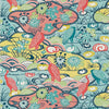 Heron Stream-Wallpaper-Thibaut-Coral and Aqua-Roll-T13331-Selected Wallpapers