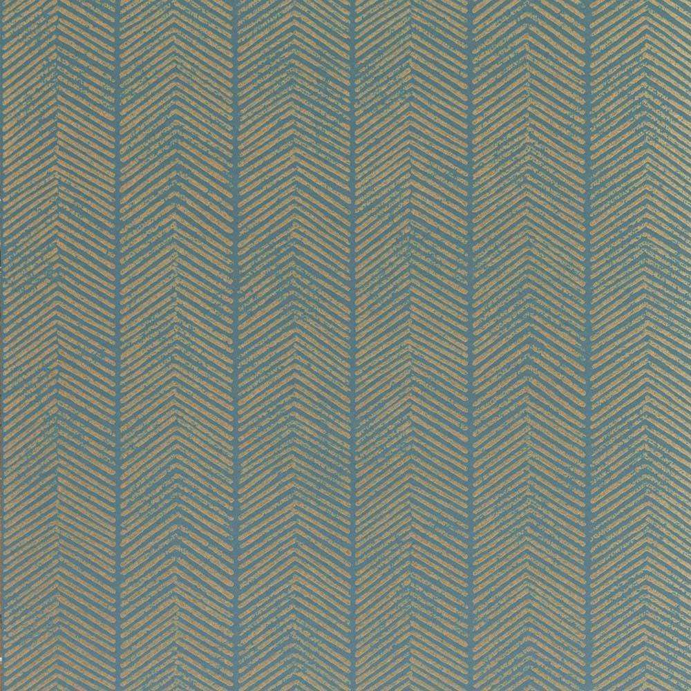 Herringbone-behang-Tapete-GP&J Baker-Teal-Rol-BW45085.4-Selected Wallpapers