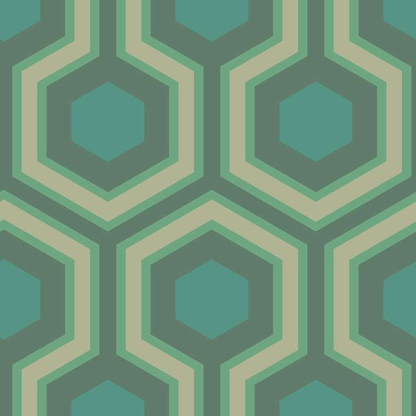 Hicks' Grand-behang-Cole & Son-Teal-Rol-95/6034-Selected Wallpapers