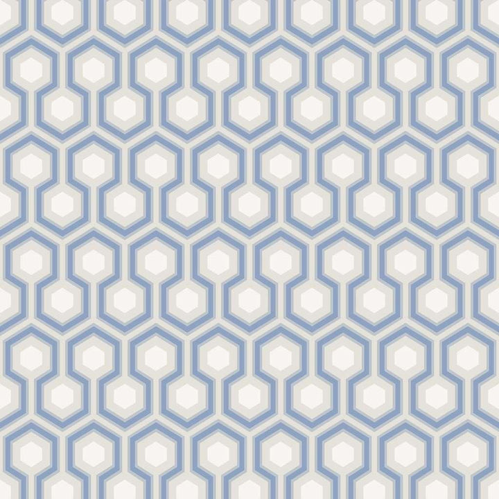 Hicks' Hexagon-behang-Tapete-Cole & Son-Hyacinth Blue-Rol-66/8054-Selected Wallpapers